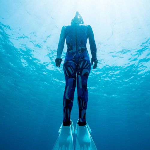 Fourth Element Women's Fin Hydrosuit Blue Pattern ()